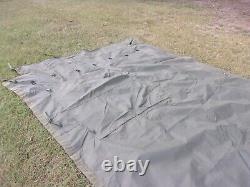 MILITARY SURPLUS 11x11 COMMAND POST TENT SKIN WALL. WINDOW WALL GOOD US ARMY