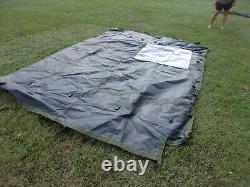 MILITARY SURPLUS 11x11 COMMAND POST TENT SKIN WALL. WINDOW WALL GOOD US ARMY