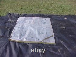 MILITARY SURPLUS 11x11 COMMAND POST TENT SKIN WALL. WINDOW WALL GOOD US ARMY