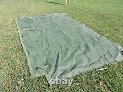 MILITARY SURPLUS 11x11 COMMAND POST TENT SKIN WALL. WINDOW WALL GOOD US ARMY