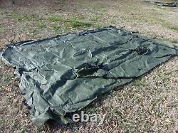 MILITARY SURPLUS 11x11 COMMAND POST TENT SKIN WINDOW WALL WITH DUCT HOLES ARMY