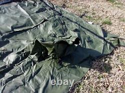 MILITARY SURPLUS 11x11 COMMAND POST TENT SKIN WINDOW WALL WITH DUCT HOLES ARMY