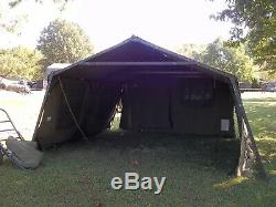 MILITARY SURPLUS 16 x16 FRAME TENT- FRAME SET-FRAMES ONLY-NO CANVAS ARMY US