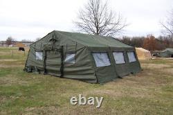 MILITARY SURPLUS 20 x24 TEMPER TENT GREEN CAMPING HUNTING SHOP US ARMY