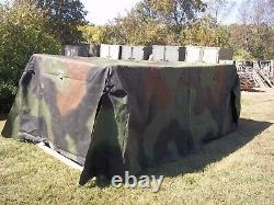 MILITARY SURPLUS CAMO TRUCK COVER 8 x12.5 x 4 LMTV M1078 2.5 TON DAMAGED US ARMY
