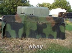 MILITARY SURPLUS CAMO TRUCK COVER 8 x12.5 x 4 LMTV M1078 2.5 TON GOOD US ARMY