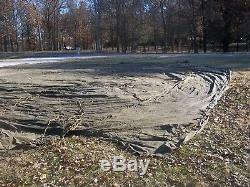 MILITARY SURPLUS CANVAS GP MEDIUM TENT 16x32 HUNTING US ARMY FAIR CONDITION