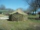 Military Surplus Canvas Gp Small Tent 17x17 Ft Camping Hunting Us Army + Poles