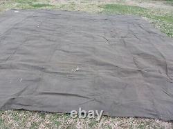 MILITARY SURPLUS CANVAS TARP OLD SCHOOL HEAVY TENT TRAILER 20 x 20 FOOT ARMY