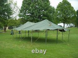 MILITARY SURPLUS GP MEDIUM TENT CANOPY 16x32 - NO POLES IF SHIPPED -US ARMY