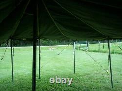 MILITARY SURPLUS GP MEDIUM TENT CANOPY 16x32 - NO POLES IF SHIPPED -US ARMY