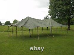 MILITARY SURPLUS GP MEDIUM TENT CANOPY 16x32 - NO POLES INCLUDED-US ARMY