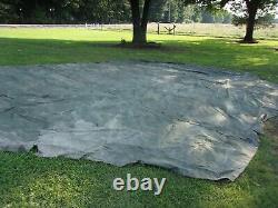 MILITARY SURPLUS HDT DRASH MX TENT FLOOR- 18+ FT x27 FT TARP -HAY COVER -US ARMY