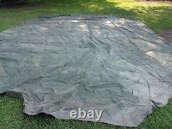 MILITARY SURPLUS HDT DRASH MX TENT FLOOR- 18+ FT x27 FT TARP -HAY COVER -US ARMY