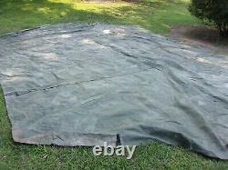 MILITARY SURPLUS HDT DRASH MX TENT FLOOR- 18+ FT x27 FT TARP -HAY COVER -US ARMY