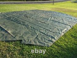 MILITARY SURPLUS HDT DRASH MX TENT FLOOR 19 FT x27 FT TARP -HAY COVER -US ARMY