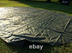 MILITARY SURPLUS HDT DRASH MX TENT FLOOR 19 FT x27 FT TARP -HAY COVER -US ARMY