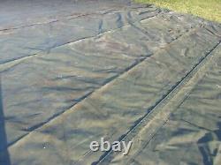 MILITARY SURPLUS HDT DRASH MX TENT FLOOR 19 FT x27 FT TARP -HAY COVER -US ARMY