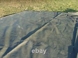 MILITARY SURPLUS HDT DRASH MX TENT FLOOR 19 FT x27 FT TARP -HAY COVER -US ARMY