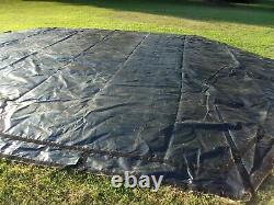 MILITARY SURPLUS HDT DRASH MX TENT FLOOR 19 FT x27 FT TARP -HAY COVER -US ARMY