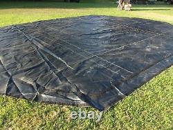 MILITARY SURPLUS HDT DRASH MX TENT FLOOR 19 FT x27 FT TARP -HAY COVER -US ARMY