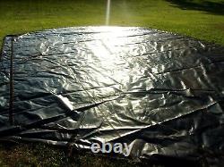 MILITARY SURPLUS HDT DRASH MX TENT FLOOR 19 FT x27 FT TARP -HAY COVER -US ARMY