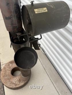 MILITARY SURPLUS Immersion Water Heater M67 Liquid Fuel Us Army farm buffing