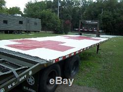MILITARY SURPLUS RED CROSS PANEL TARP 8 x19 COVER TENT TRUCK TRAILER US ARMY