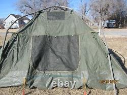 MILITARY SURPLUS SOLDIER CREW TENT ARMY FREE STANDING 10' x10' 5 MAN NO FLY