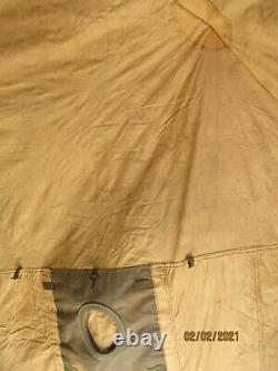 MILITARY SURPLUS SOLDIER CREW TENT ARMY FREE STANDING 10' x10' 5 MAN NO FLY