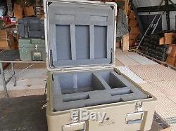 MILITARY SURPLUS STORAGE CONTAINER 27x25x16 ARMY CASE CHEST TOOL CAMERA BOX