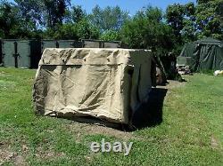 MILITARY SURPLUS TAN TRUCK COVER 8 x12.5 x4 LMTV M1078 2.5 TON GOOD US ARMY