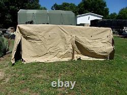 MILITARY SURPLUS TAN TRUCK COVER 8 x12.5 x4 LMTV M1078 2.5 TON GOOD US ARMY