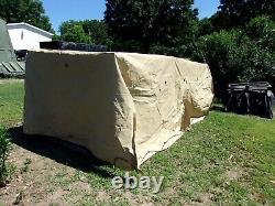 MILITARY SURPLUS TAN TRUCK COVER 8 x12.5 x4 LMTV M1078 2.5 TON GOOD US ARMY