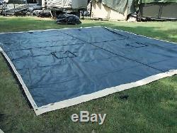 MILITARY SURPLUS TEMPER TENT TARP FLY HUNTING CAMPING CANOPY 16 x 19 ARMY TAN