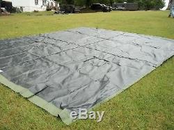 MILITARY SURPLUS TEMPER TENT TARP RAIN FLY HUNTING CAMPING CANOPY 16 x 19 ARMY