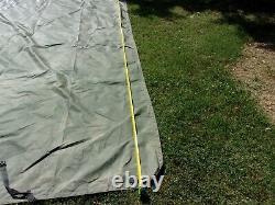 MILITARY SURPLUS TENT BASE X 305 FLOOR -25 x 17 FT -TARP COVER VINY CANVAS ARMY