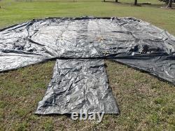 MILITARY SURPLUS TENT LINER ONLY (NO TENT) BASE-X 305 +CORDS 18' x 25' US ARMY