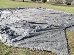 MILITARY SURPLUS TENT LINER ONLY (NO TENT) BASE-X 305 +CORDS 18' x 25' US ARMY