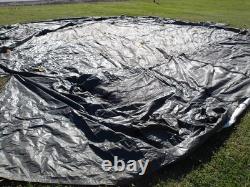 MILITARY SURPLUS TENT LINER ONLY (NO TENT) BASE-X 305 +CORDS 18' x 25' US ARMY