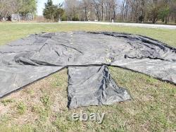 MILITARY SURPLUS TENT LINER ONLY (NO TENT) BASE-X 305 +CORDS 18' x 25' US ARMY