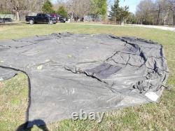 MILITARY SURPLUS TENT LINER ONLY (NO TENT) BASE-X 305 +CORDS 18' x 25' US ARMY