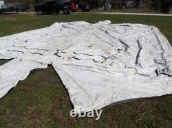 MILITARY SURPLUS TENT LINER ONLY (NO TENT) BASE-X 305 +CORDS 18' x 25' US ARMY