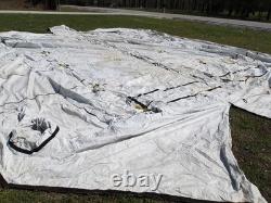 MILITARY SURPLUS TENT LINER ONLY (NO TENT) BASE-X 305 +CORDS 18' x 25' US ARMY