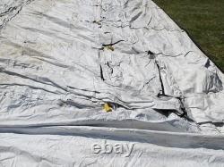 MILITARY SURPLUS TENT LINER ONLY (NO TENT) BASE-X 305 +CORDS 18' x 25' US ARMY