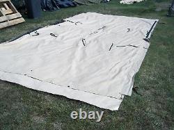 MILITARY SURPLUS TENT VESTIBULE HAY WOOD PILE TARP TRAILER COVER 19 x 9+ FT ARMY