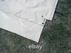 MILITARY SURPLUS TENT VESTIBULE HAY WOOD PILE TARP TRAILER COVER 19 x 9+ FT ARMY