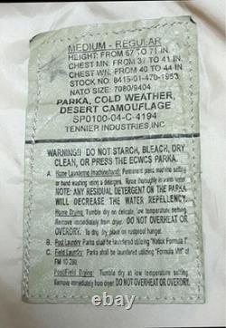 MILITARY SURPLUS US Army ECWCS Gore-Tex Desert Camo Jacket Men M Used