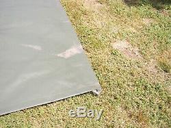 MILITARY SURPLUS VINYL CANVAS TARP TENT TRAILER HUNT CAMPING 22 ft x 26 Ft ARMY