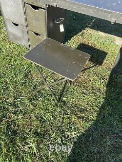 MILITARY SURPLUS Wood PORTABLE FIELD DESK CAMPING HUNTING -KIDS DESK -US ARMY